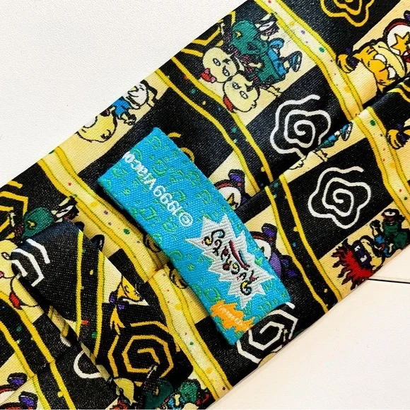 VINTAGE 90S RUGRATS Silk Men's Necktie - Picture 5 of 8